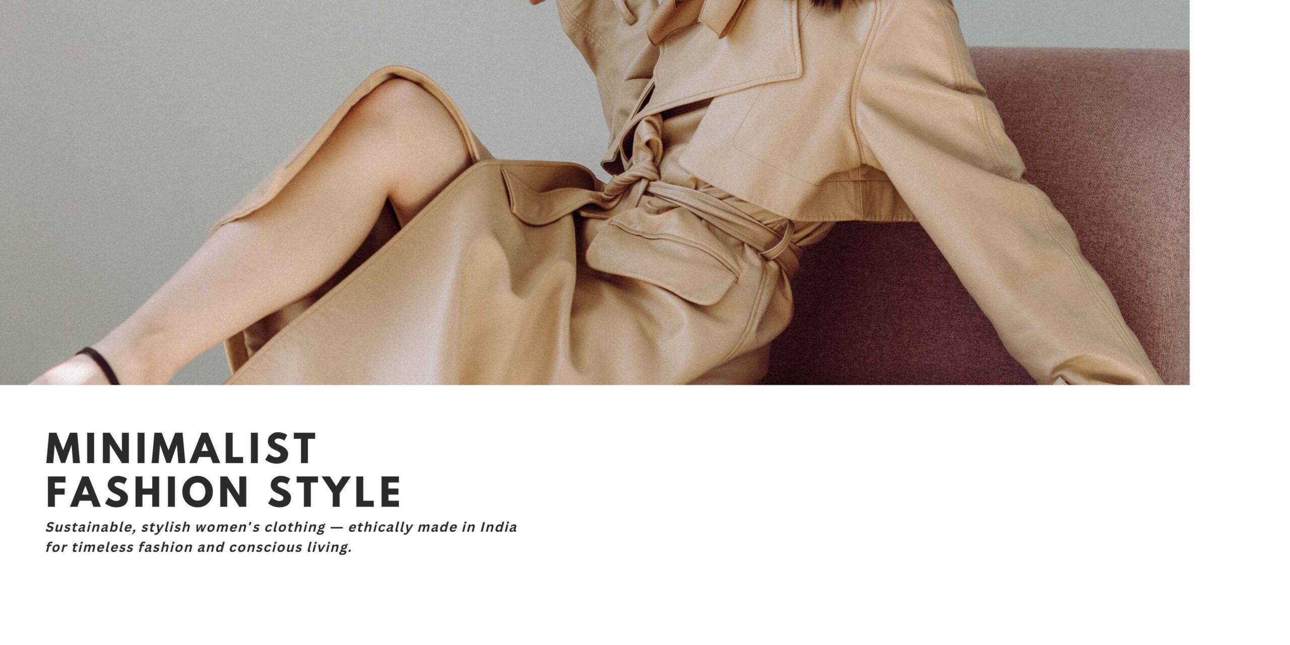 Back view of Rooha clothing silhouette